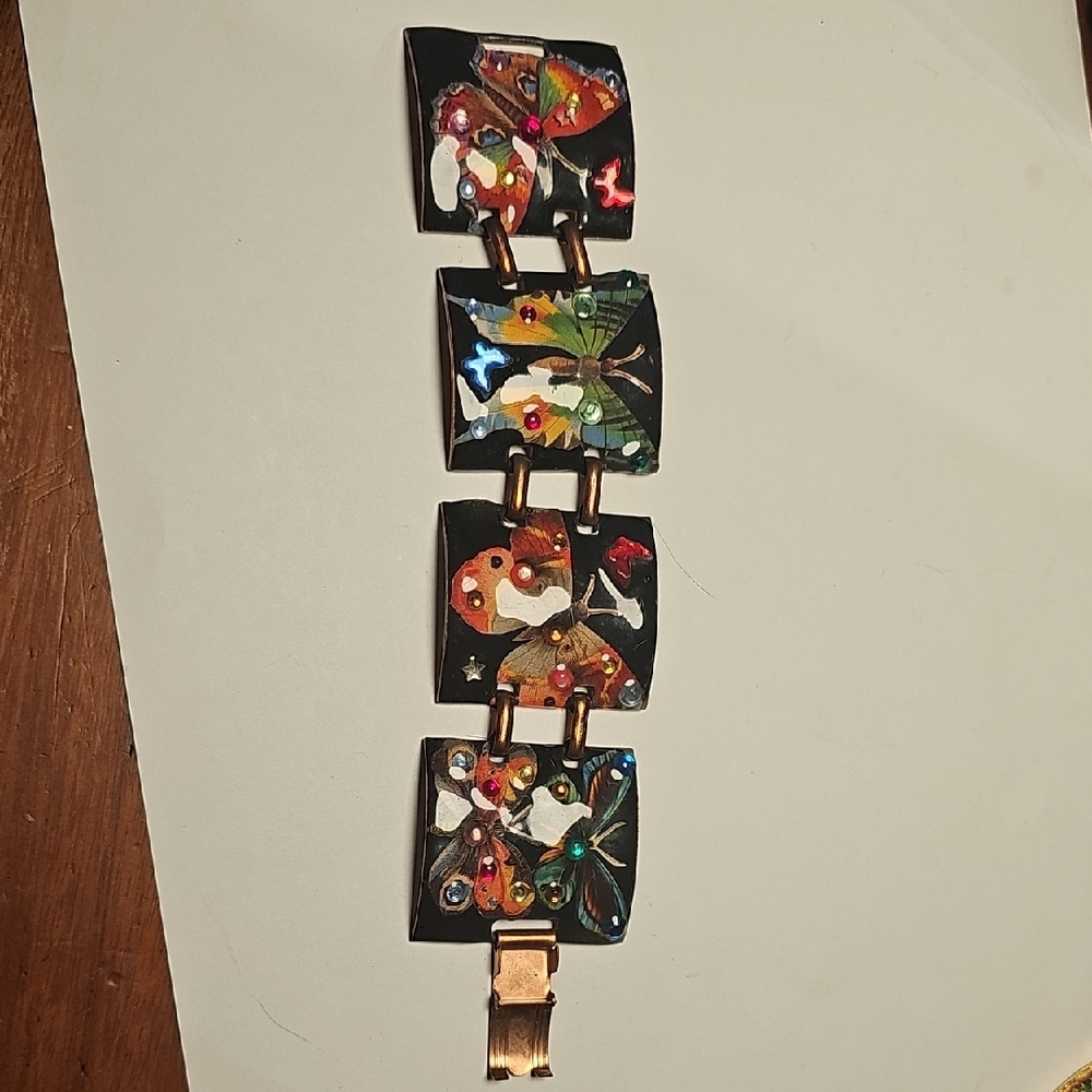 Vintage Artisan Copper Bracelet